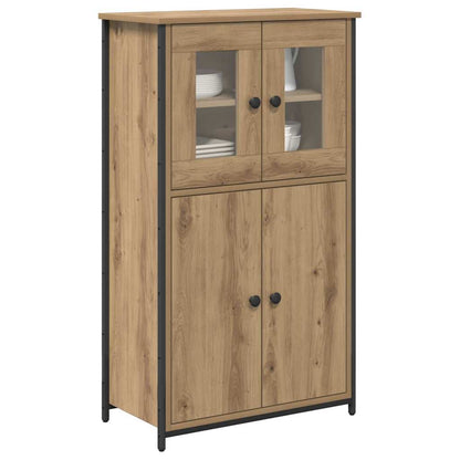 Highboard Artisan Eiken 62 x 32 x 106,5 cm Bewerkt hout