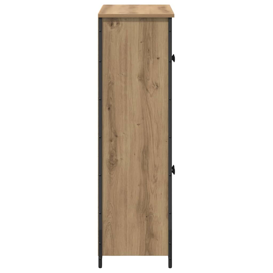 Highboard Artisan Eiken 62 x 32 x 106,5 cm Bewerkt hout