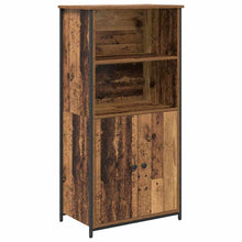 Highboard Oud Hout 62 x 36 x 121,5 cm Bewerkt hout