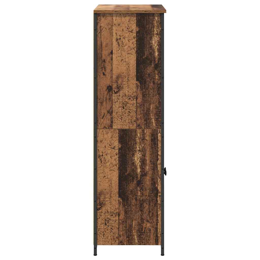 Highboard Oud Hout 62 x 36 x 121,5 cm Bewerkt hout