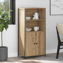 Highboard Artisan Eiken 62 x 36 x 121,5 cm Bewerkt hout