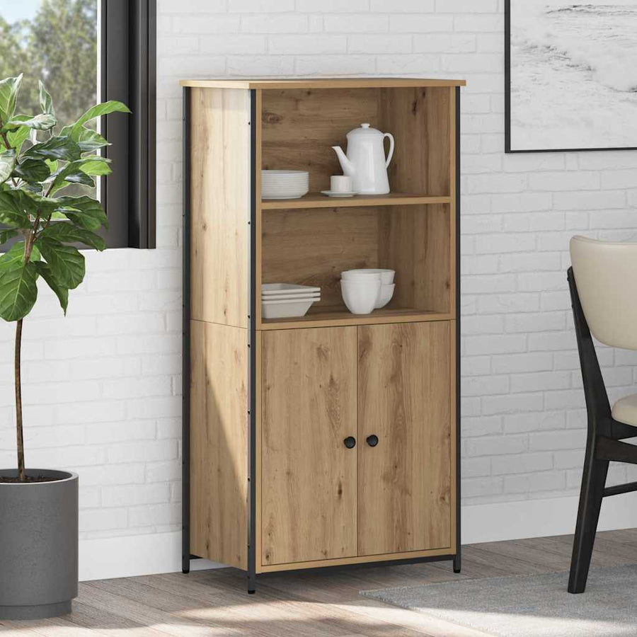 Highboard Artisan Eiken 62 x 36 x 121,5 cm Bewerkt hout