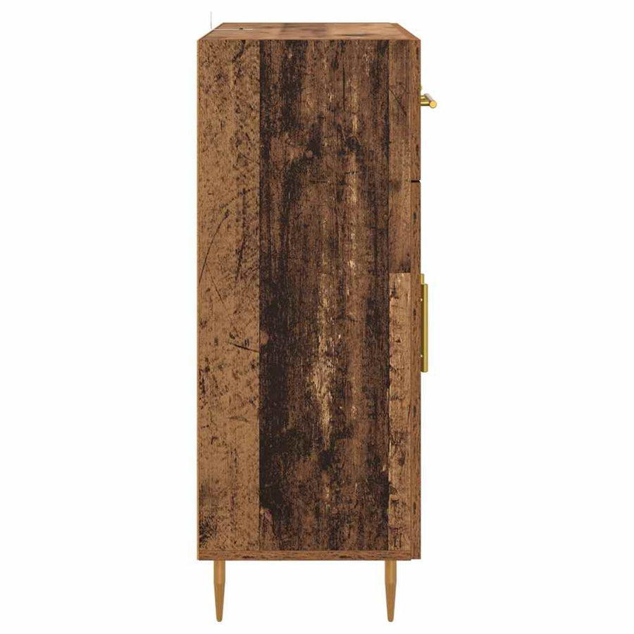 Dressoir met lade Oud Hout 69,5 x 34 x 90 cm Bewerkt hout