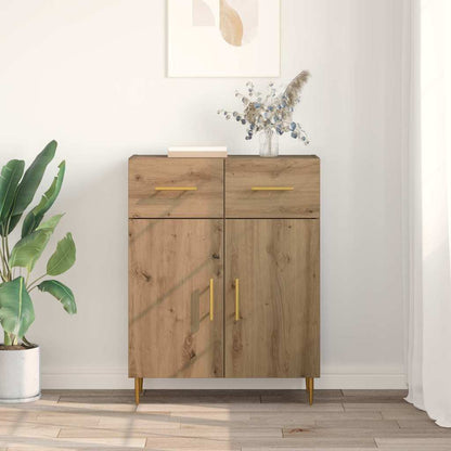 Dressoir met lade Artisan Eiken 69,5 x 34 x 90 cm Bewerkt hout