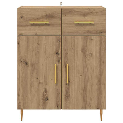 Dressoir met lade Artisan Eiken 69,5 x 34 x 90 cm Bewerkt hout