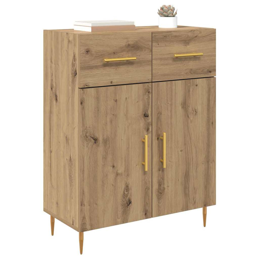 Dressoir met lade Artisan Eiken 69,5 x 34 x 90 cm Bewerkt hout