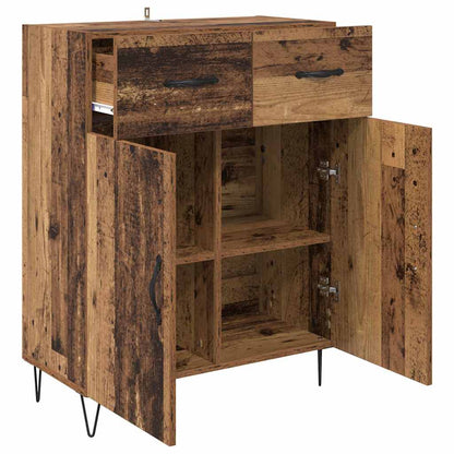 Dressoir met lade Oud Hout 69,5 x 34 x 90 cm Bewerkt hout