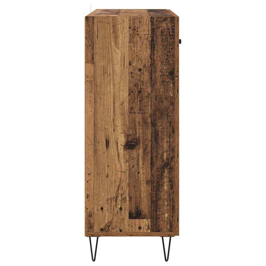 Dressoir met lade Oud Hout 69,5 x 34 x 90 cm Bewerkt hout