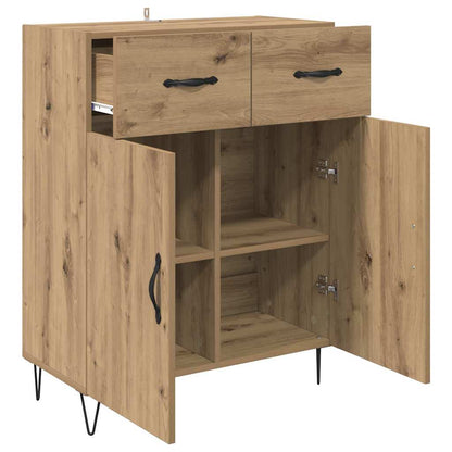 Dressoir met lade Artisan Eiken 69,5 x 34 x 90 cm Bewerkt hout