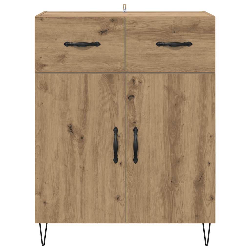Dressoir met lade Artisan Eiken 69,5 x 34 x 90 cm Bewerkt hout