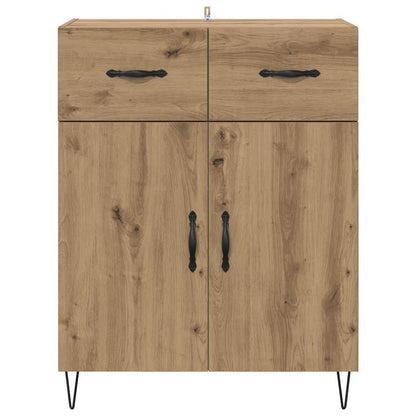 Dressoir met lade Artisan Eiken 69,5 x 34 x 90 cm Bewerkt hout