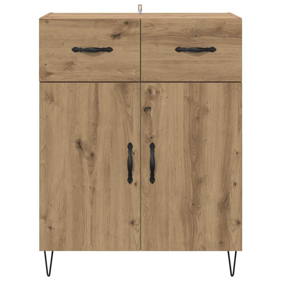 Dressoir met lade Artisan Eiken 69,5 x 34 x 90 cm Bewerkt hout