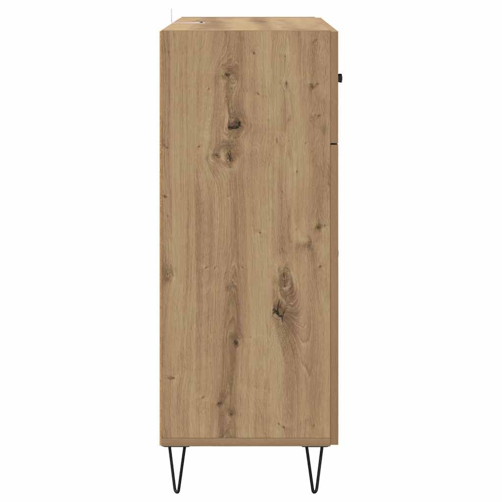 Dressoir met lade Artisan Eiken 69,5 x 34 x 90 cm Bewerkt hout