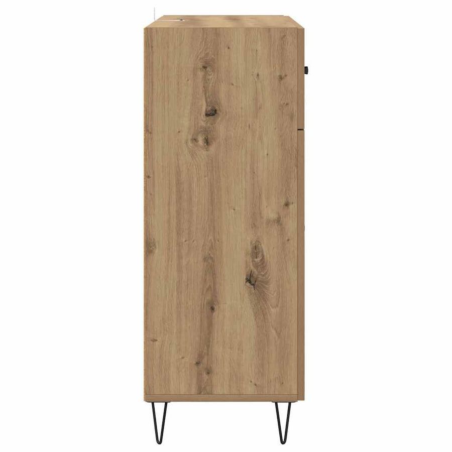 Dressoir met lade Artisan Eiken 69,5 x 34 x 90 cm Bewerkt hout