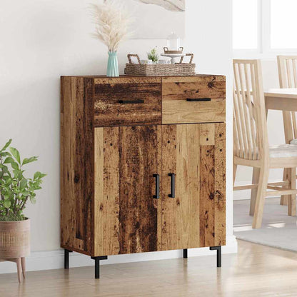 Dressoir met lade Oudhout 69,5 x 34 x 90 cm Bewerkt hout