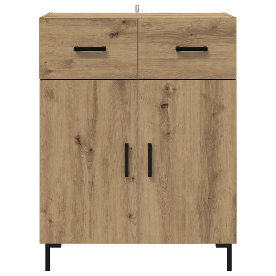Dressoir met lade Artisan Eiken 69,5 x 34 x 90 cm Bewerkt hout