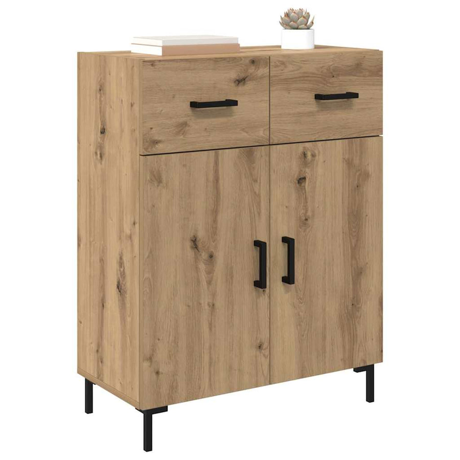 Dressoir met lade Artisan Eiken 69,5 x 34 x 90 cm Bewerkt hout