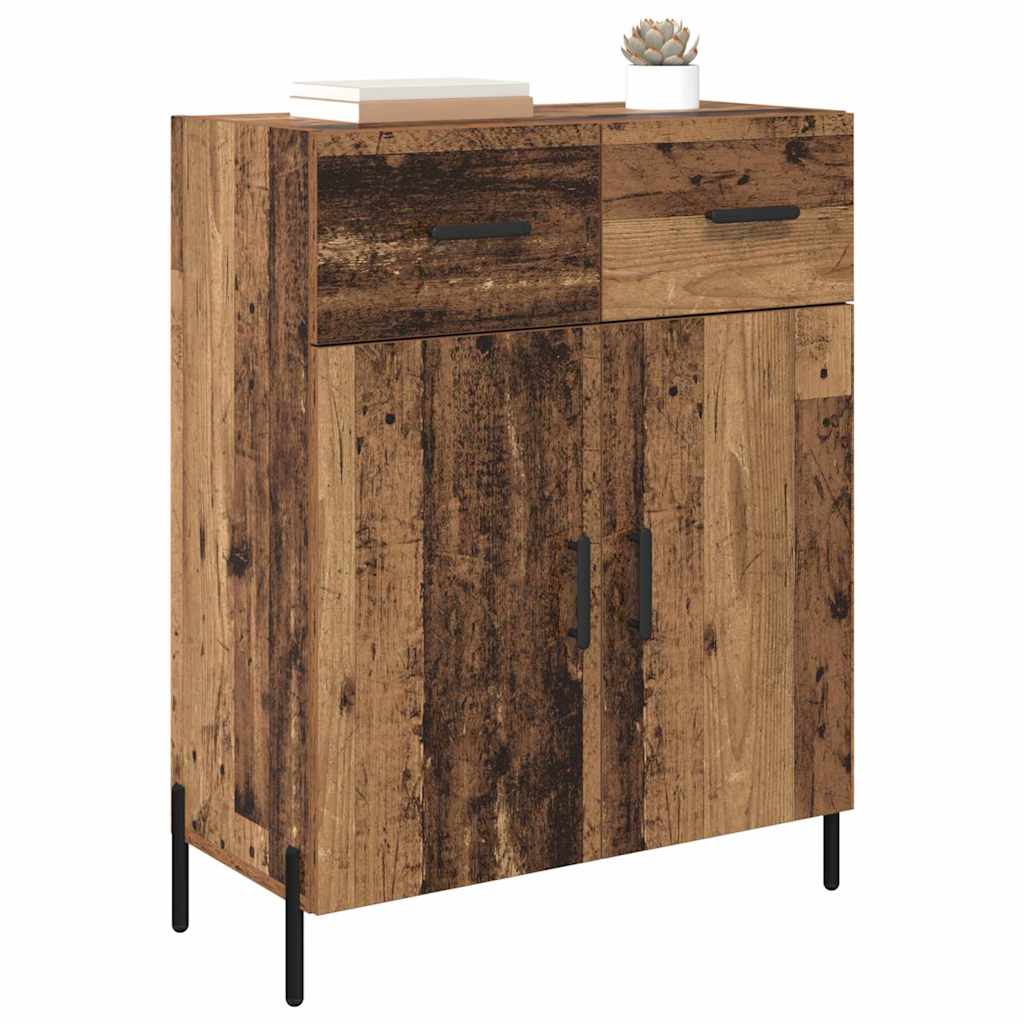 Dressoir met lade Oud Hout 69,5 x 34 x 90 cm Bewerkt hout