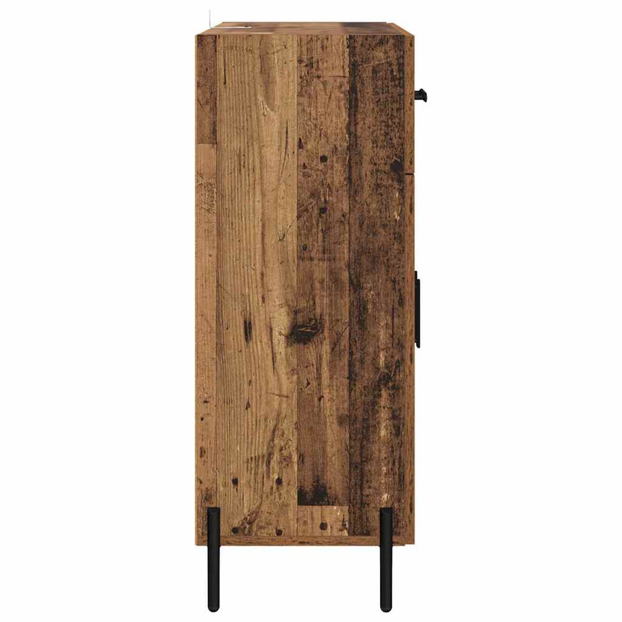 Dressoir met lade Oud Hout 69,5 x 34 x 90 cm Bewerkt hout