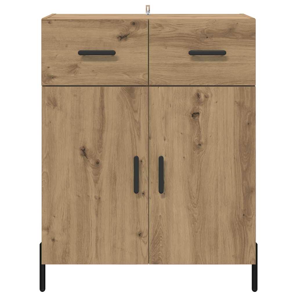 Dressoir met lade Artisan Eiken 69,5 x 34 x 90 cm Bewerkt hout