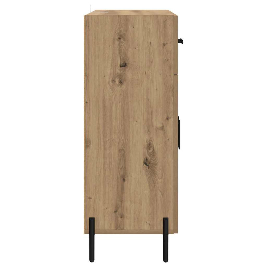 Dressoir met lade Artisan Eiken 69,5 x 34 x 90 cm Bewerkt hout