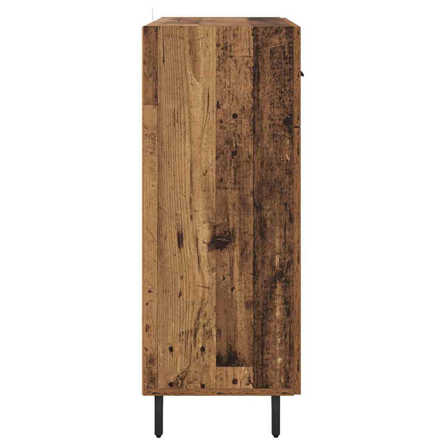 Dressoir met lade Oud Hout 69,5 x 34 x 90 cm Bewerkt hout