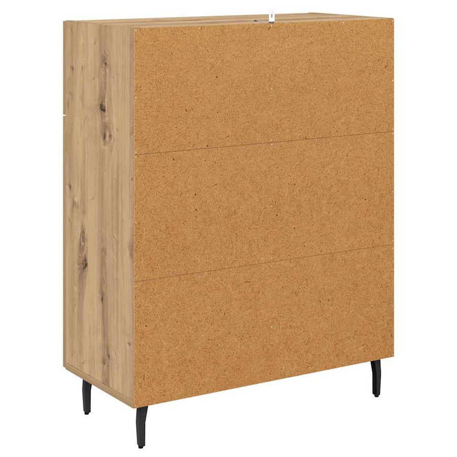 Dressoir met lade Artisan Eiken 69,5 x 34 x 90 cm Bewerkt hout