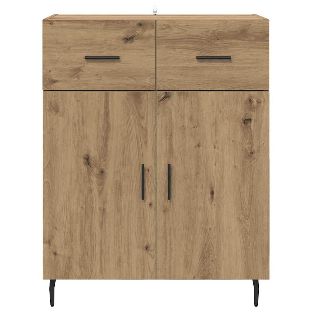 Dressoir met lade Artisan Eiken 69,5 x 34 x 90 cm Bewerkt hout