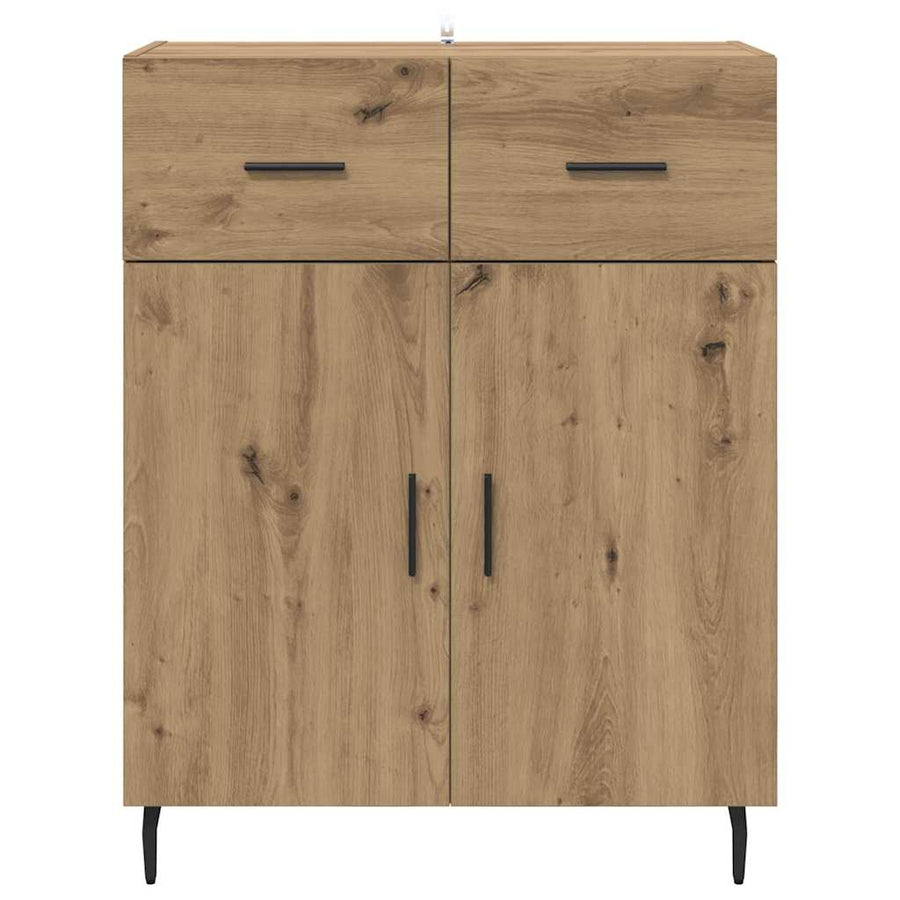 Dressoir met lade Artisan Eiken 69,5 x 34 x 90 cm Bewerkt hout