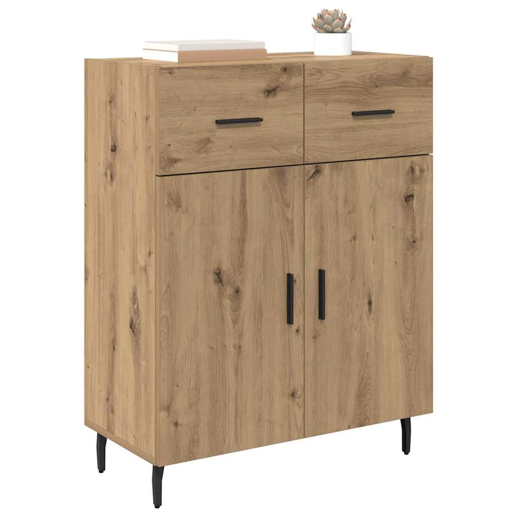 Dressoir met lade Artisan Eiken 69,5 x 34 x 90 cm Bewerkt hout