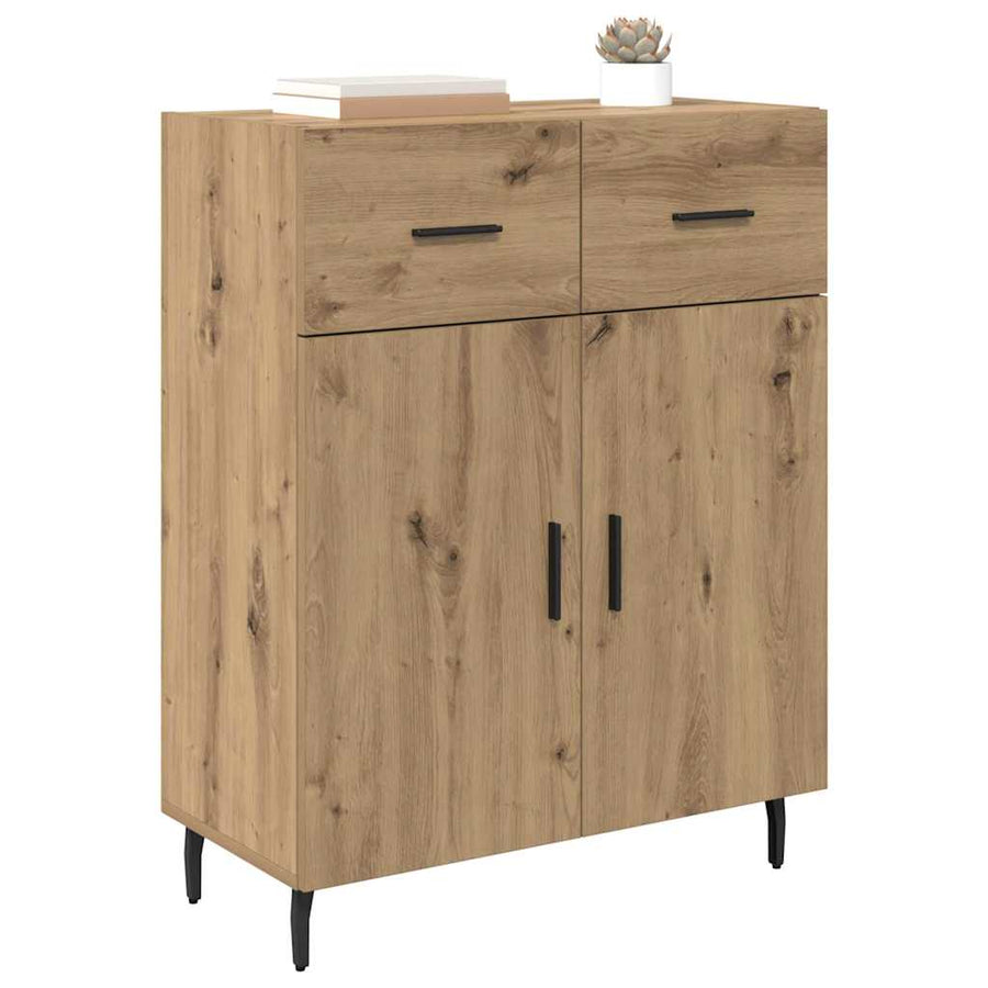 Dressoir met lade Artisan Eiken 69,5 x 34 x 90 cm Bewerkt hout