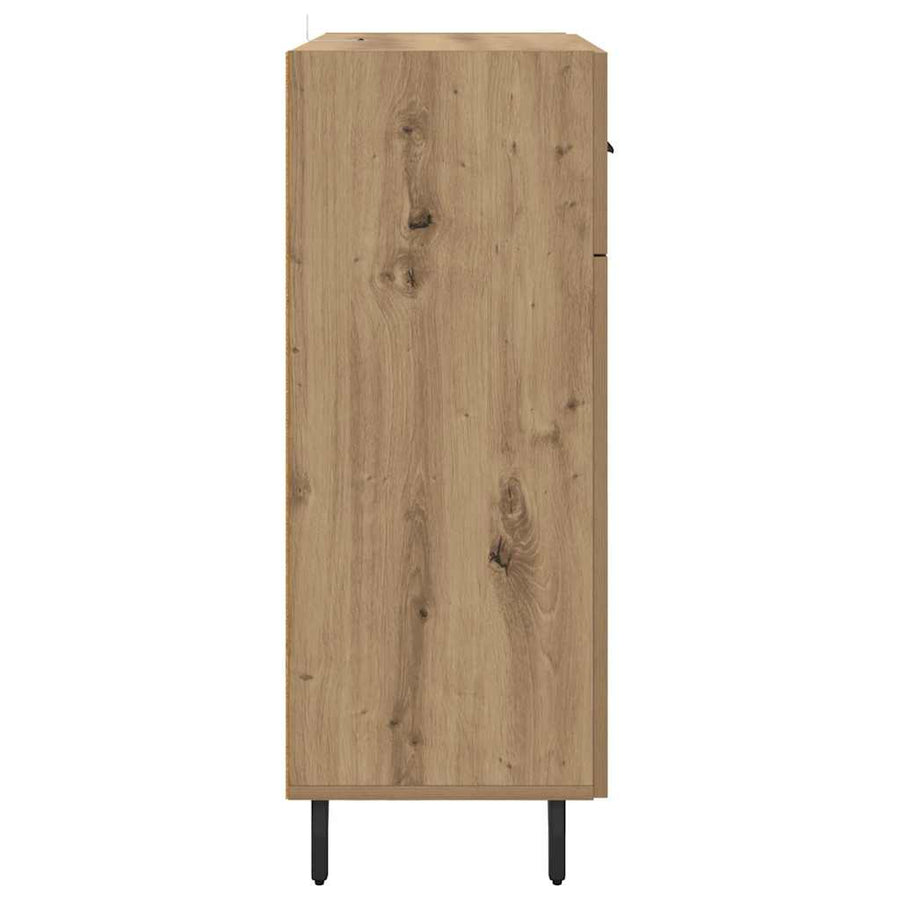 Dressoir met lade Artisan Eiken 69,5 x 34 x 90 cm Bewerkt hout