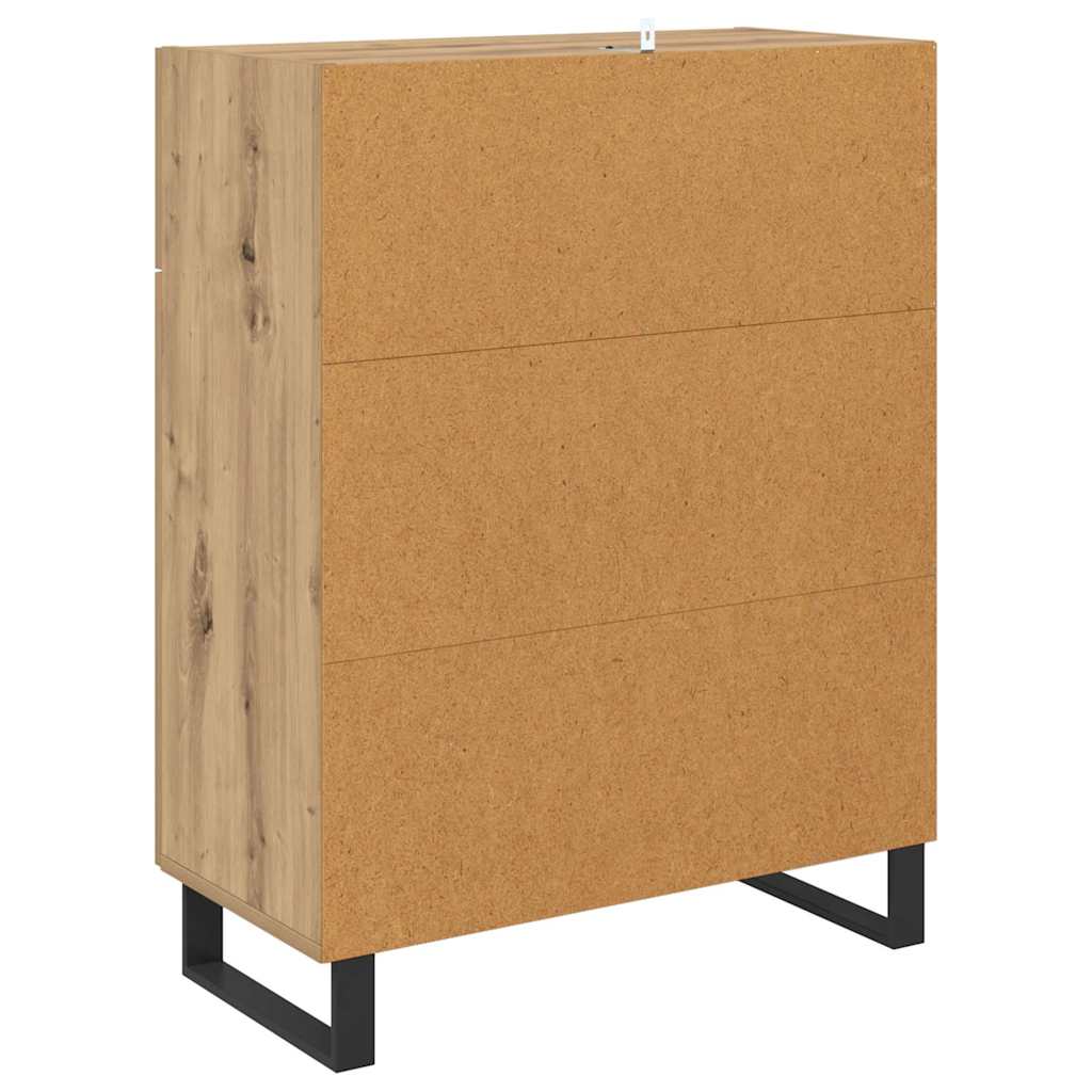 Dressoir met lade Artisan Eiken 69,5 x 34 x 90 cm Bewerkt hout