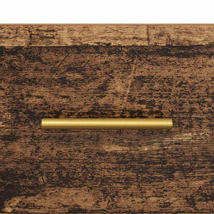TV-kast met lade Oud Hout 150 x 36 x 30 cm Bewerkt hout