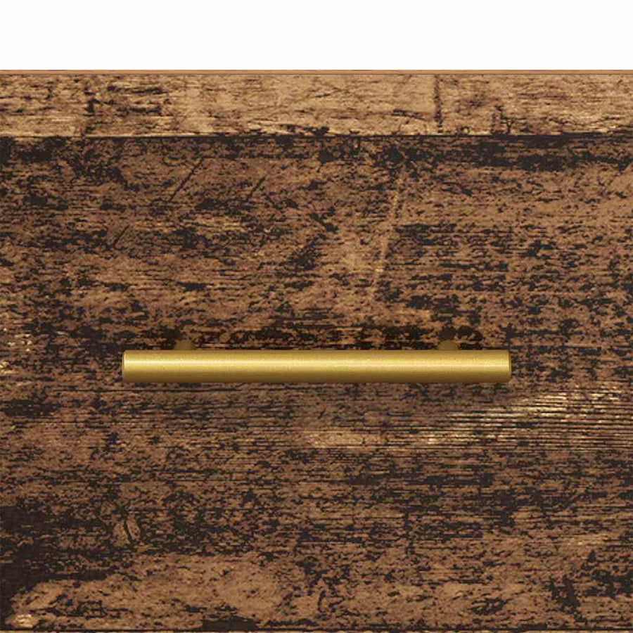 TV-kast met lade Oud Hout 150 x 36 x 30 cm Bewerkt hout