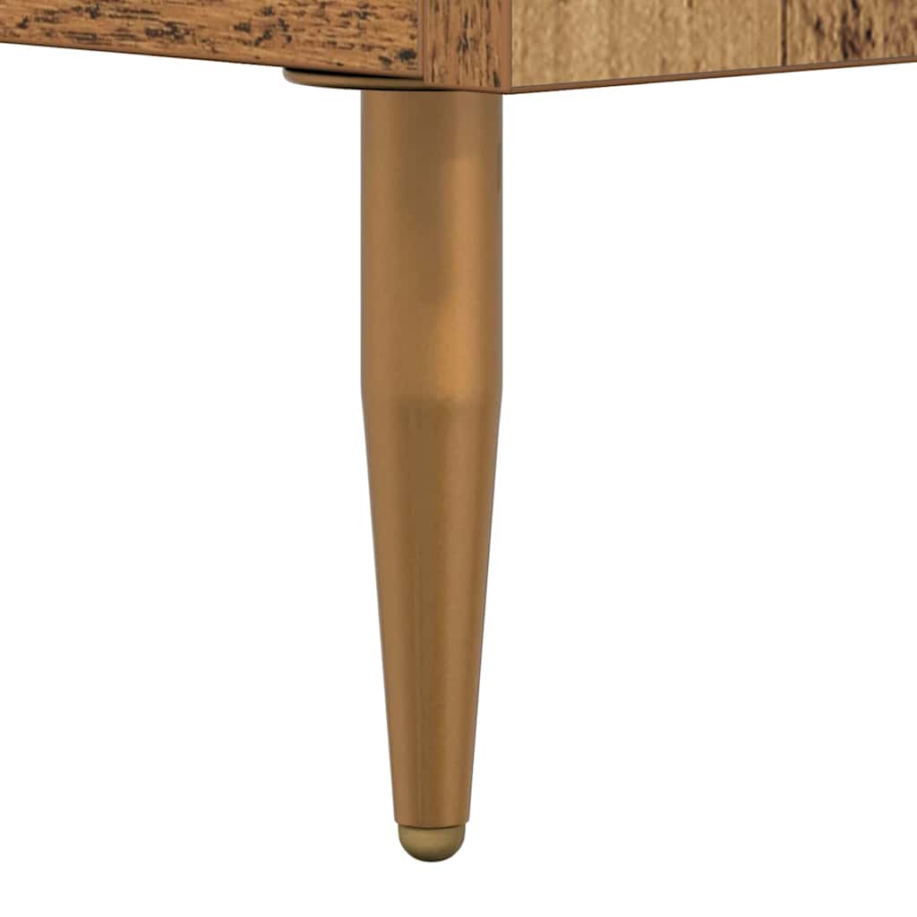 TV-kast met lade Oud Hout 150 x 36 x 30 cm Bewerkt hout