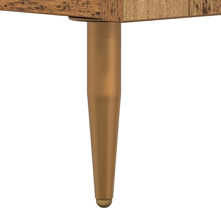 TV-kast met lade Oud Hout 150 x 36 x 30 cm Bewerkt hout