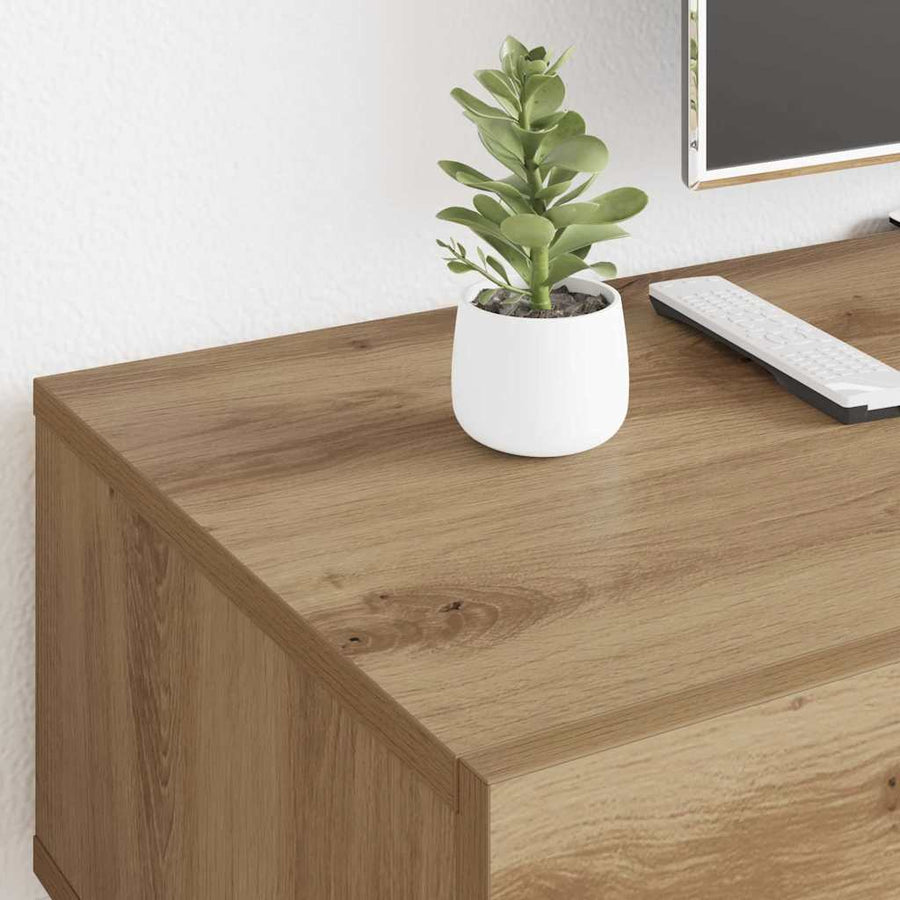 TV-kast met lade Artisan Eiken 150 x 36 x 30 cm Bewerkt hout