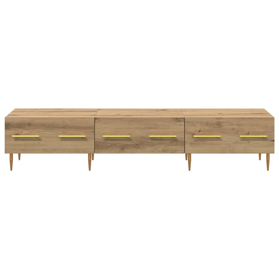 TV-kast met lade Artisan Eiken 150 x 36 x 30 cm Bewerkt hout