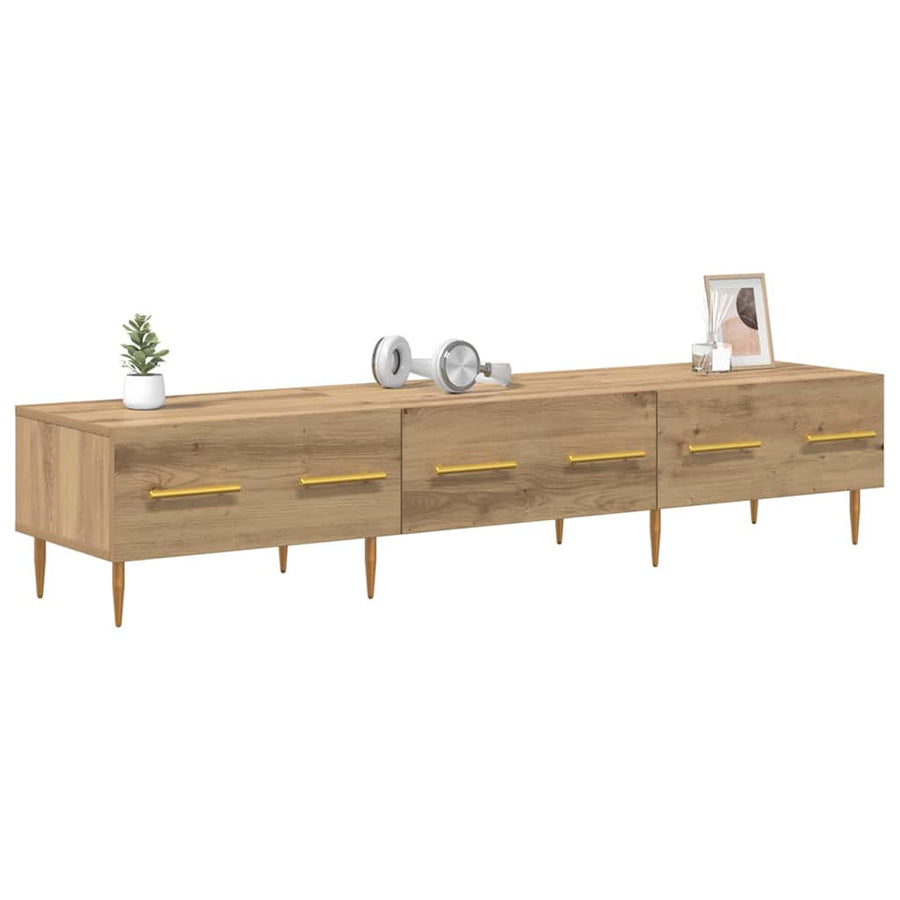 TV-kast met lade Artisan Eiken 150 x 36 x 30 cm Bewerkt hout