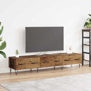 TV-kast 150x36x30 cm oud hout bewerkt hout