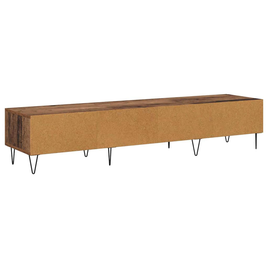 TV-kast met lade Oud hout 150 x 36 x 30 cm Bewerkt hout