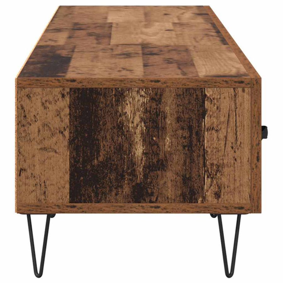 TV-kast met lade Oud hout 150 x 36 x 30 cm Bewerkt hout