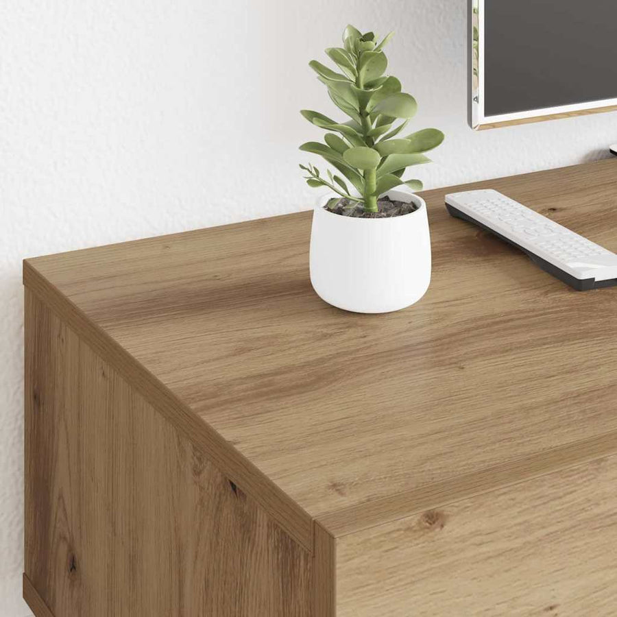 TV-kast artisanaal eikenkleurig 150 x 36 x 30 cm Bewerkt hout