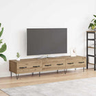 Tv-kast 150x36x30 cm bewerkt hout eikenkleurig