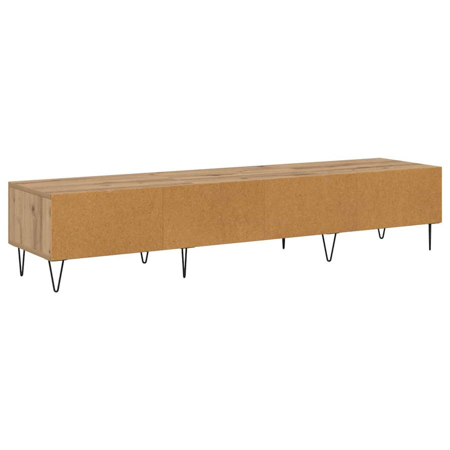 TV-kast artisanaal eikenkleurig 150 x 36 x 30 cm Bewerkt hout