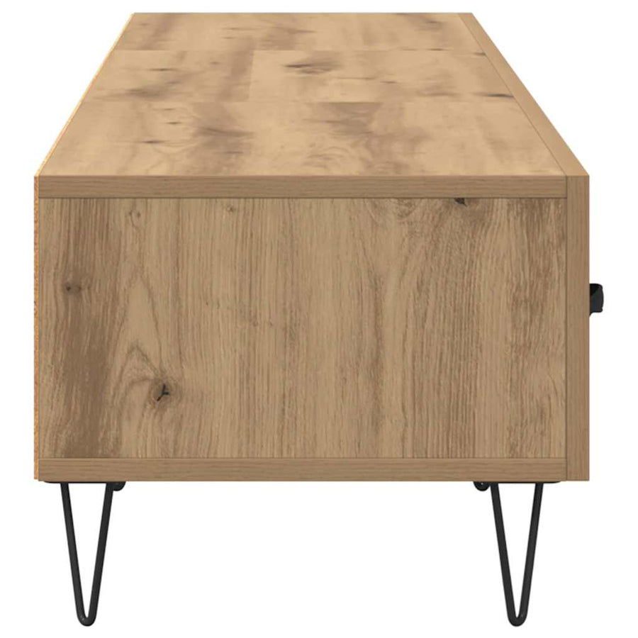 TV-kast artisanaal eikenkleurig 150 x 36 x 30 cm Bewerkt hout