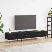 Tv-kast zwart eiken 150x36x30 cm met lade