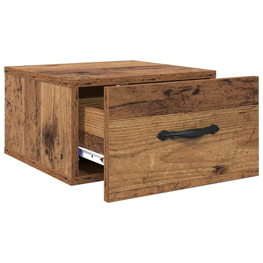 Nachtkastje 2 pcs Oud hout 35 x 35 x 20 cm Bewerkt hout