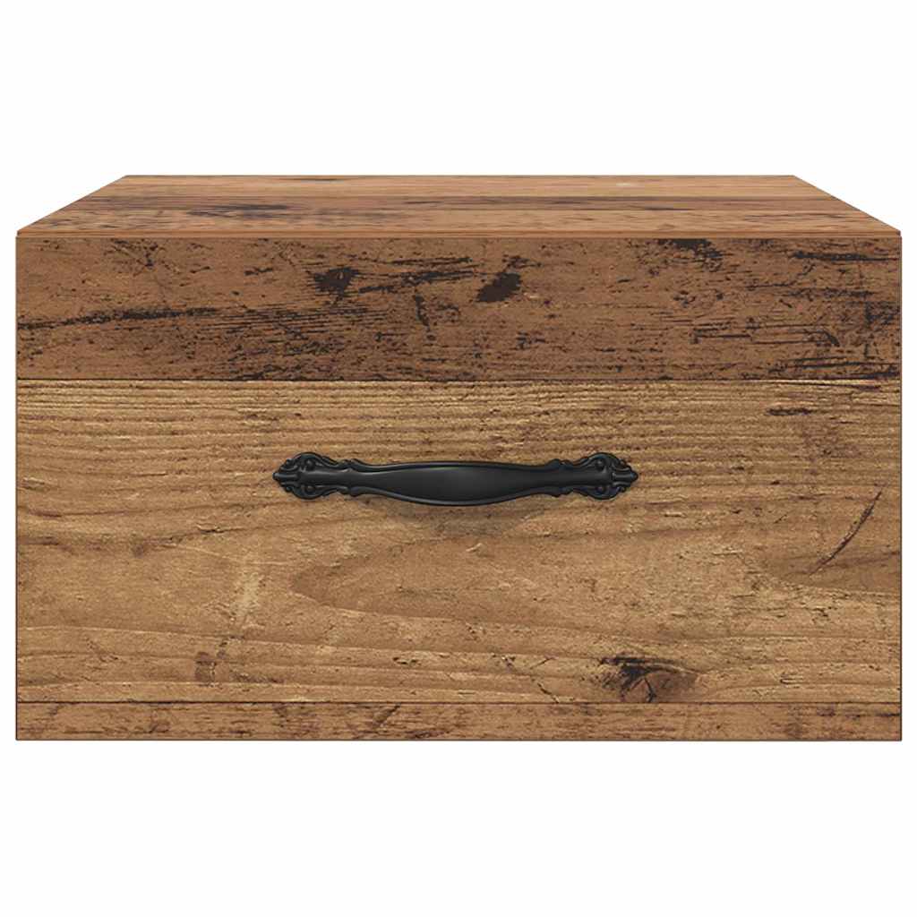 Nachtkastje 2 pcs Oud hout 35 x 35 x 20 cm Bewerkt hout